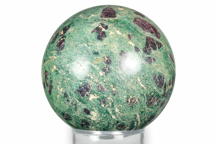 Polished Sphere Of Rubies In Fuchsite - India #342985
